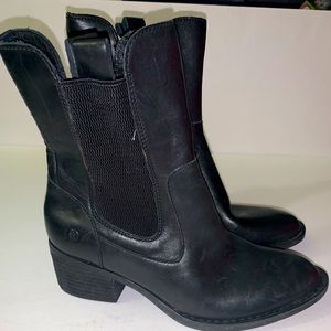 Born Black slip on boots